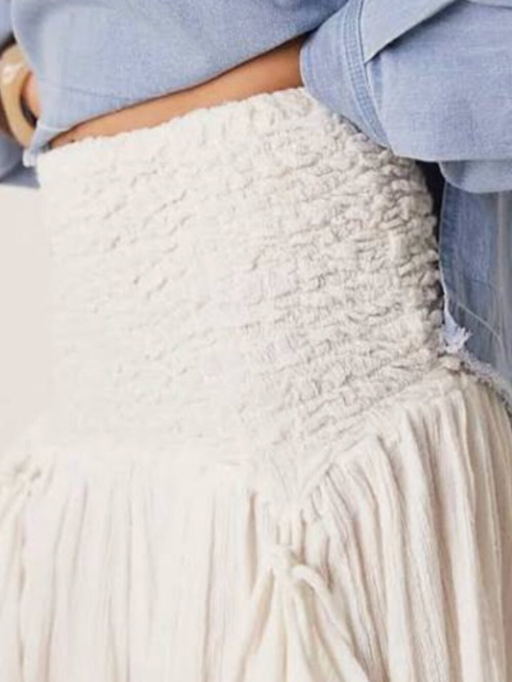 FREE PEOPLE PRAIRIE CONVERTIBLE DRESS*SKIRT*MAXI*BOHO - BRAND NEW WITH TAGS-$148 - Picture 8 of 16